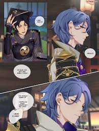 kamisato ayato and hirano (genshin impact) drawn by yukaero4 | Danbooru