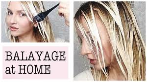 Balayage At Home How To Youtube Siemprepresente With Images Blonde Hair At Home Diy Highlights Hair Ombre Hair Blonde