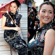 Gong Li Love It But It Would Have To Be More Modest Chinese Wedding Dress Cheongsam Wedding Traditional Chinese Dress