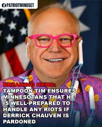 Did I hear right with Tim Waltz press conference about white supremacist  and cartels maybe fueling the riots?