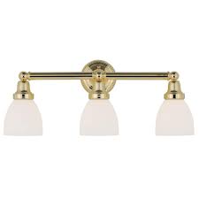 Livex Lighting Classic 3 Light Polished Brass Bath Vanity 1023 02 The Home Depot