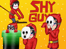 They are all fairly short and wear masks with holes on them that represent eyes and a mouth. Shy Guy By Xxpainteddreamxx On Deviantart