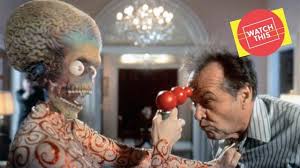 Looking back at 1996's 'Mars Attacks!' - In development for almost 15 years  & competing with 'Independence Day', it's the more enjoyable watch today  and director Tim Burton's Burton's visual signatures shine