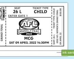 AFL Grand Final ticket