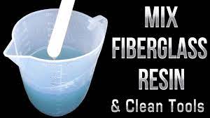 How To Mix Fiberglass Resin Clean Tools Youtube