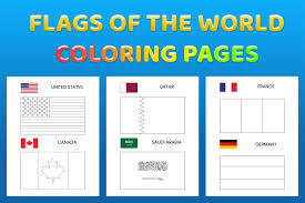 Print for free for children. Flags Coloring Pages Printable For Kids Graphic By Medelwardi Creative Fabrica