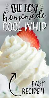 Quick Delicious And Easy This Homemade Stabilized Whipped Cream That Is Perfect For Homemade Cool Whip Homemade Whipped Cream Recipe Stabilized Whipped Cream