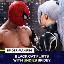 In the latest dlc black cat tells peter that hammer head has kidnapped (catna. Gamology The Best Of Gaming Marvel S Spider Man The Heist Black Cat Flirts With Undies Spider Man Cutscenes Facebook