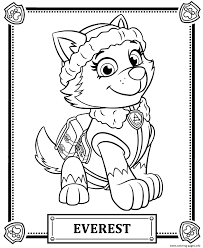 Print Paw Patrol Everest Coloring Pages Paw Patrol Coloring Pages Paw Patrol Coloring Paw Patrol Printables Join ryder and his paw patrol friends on their adventures to protect the community.