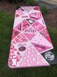 Painted Pong Table In 2020 Beer Pong Table Painted Diy Beer Pong Table Beer Pong Table Diy