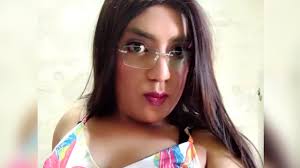 Lovely girl in flowery dress