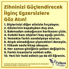 Zihninizi Guclendirecek Ilginc Egzersizlere Goz Atin Psikon Terapi Psikolojik Danismanlik Merkezi Randevu Icin 0 332 Kendini Gelistirme Psikoloji Motivasyon