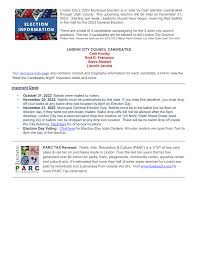 Lindon City's 2023 Municipal Election is a “vote by mail” election  coordinated through Utah County. The upcoming election