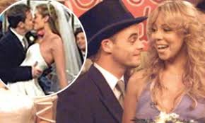 Cat deeley wows in white dress as she attends london fashion week. Mariah Carey Acts As Maid Of Honour At Dec Donnelly S Wedding To Cat Deeley Daily Mail Online