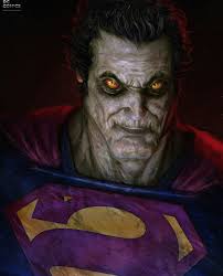 This is not who you might initially think. This is Bizarro. He is an  inversion of Superman. Pretty similar to Superman in appearance except he  has a very pale complexion and is