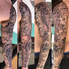 White background tattoo for man and woman. Top 49 Tattoo Sleeve Filler Ideas 2021 Inspiration Guide