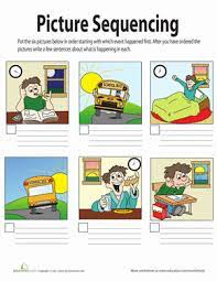 Picture Sequencing Worksheet Education Com Sequencing Pictures Sequencing Worksheets Story Sequencing Worksheets
