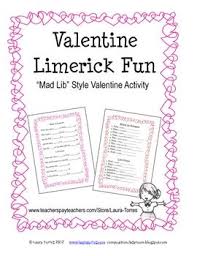 Send your finished letter to your crush, lover, or best friend to woo them this valentine's day. Free Valentine Limerick Activity Valentines Writing Valentine Activities Valentines School