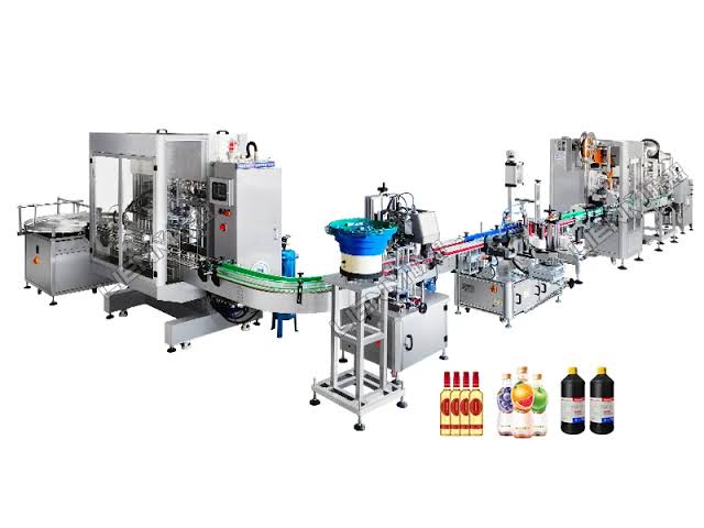 High-speed automated packaging line at a modern GMPC-certified facility.，AI 生成