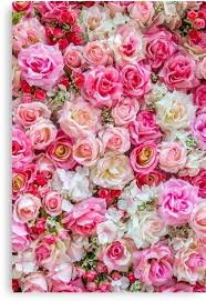 Pink Red Roses Romantic Floral Print Canvas Print By Newburyboutique Flower Backgrounds Beautiful Flowers Photography Flower Background Iphone