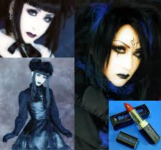 gothic and lipsticks dark blue
