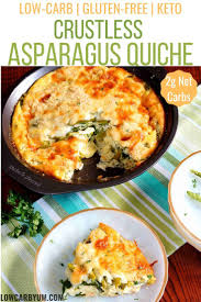 Crustless Asparagus Quiche Recipe In 2020 Asparagus Quiche Recipes Asparagus Quiche Quiche Recipes