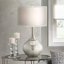 Possini Modern Mercury Glass Table Lamp Id Lights