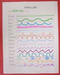 Types Of Lines In Art Handout Art Handouts Art Lessons Elementary Elementary Art