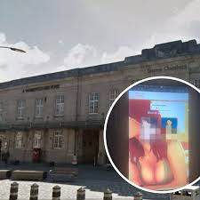 Porn flashed up on town centre screen for several minutes | Wales Online