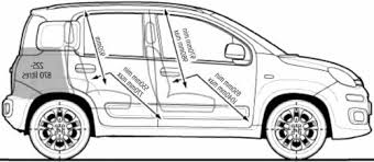 Blueprints Cars Fiat Fiat Panda 2012