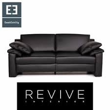 Du hast die wahl zwischen zeitlos schönen modellen mit leder. Ewald Schillig Concept Plus Leder Sofa Schwarz Zweisitzer Couch 14406 Ebay