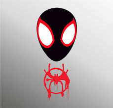 The medal hanging over the banner in miles' room looks like the deadpool logo. Spider Verse Svg Spider Man Svg Miles Morales Svg Into The Etsy Miles Morales Spiderman Spider Verse Spiderman Tattoo