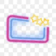 Color Effect Neon Square Stars Commercial Border Color Effect Neon Png Transparent Clipart Image And Psd File For Free Download Neon Png Color Effect Frame Wall Collage