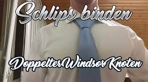 Den einfachen windsor ganz einfach binden. Schlips Binden Doppelter Windsor Knoten Youtube
