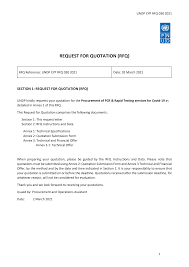 A quotation is sent from a supplier to a potential buyer. Https Procurement Notices Undp Org View File Cfm Doc Id 244579