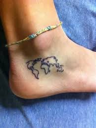 Ac Odyssey Birds Of A Feather Maps 25 Awesome Map Tattoos Tasteful Tattoos Ankle Tattoos For Women Ankle Tattoo Small