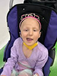 Hit me with your Best shot” that was Paige's song as we were heading to go  get her line placed in her neck today You got this Paige!💜🦄😘🥰💪🙏💜