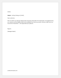 Apr 12, 2021 · in december 2020, the clothing retailer announced they would closing 7 flagship stores. Holiday Closing Announcement For Various Occasions Word Excel Templates
