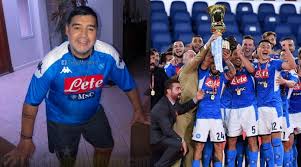 Maradona e' all'apice del suo talento.la coppa uefa e' vicinissima.forza napoli Maradona Sono Orgoglioso Di Voi Forza Napoli