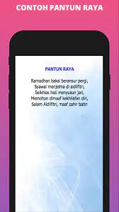 Syawal dinanti menjelang tiba, salam diutus pohon kemaafan. Pantun Hari Raya 2020 Para Android Apk Baixar
