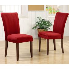 Weston Home Cranberry Parsons Chair Set Of 2 Red Dining Chairs Dining Chairs Parsons Dining Chairs