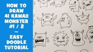 See more ideas about cute monsters drawings, doodle monster, monster drawing. How To Draw 41 Kawaii Doodle Monsters 1 Easy Doodle Tutorial For Beginners Youtube