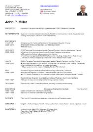 Cv Resume Resume Cv American