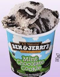 A chocolate chip cookie dough lover's paradise! Ben And Jerry S Mint Chocolate Cookie Grocery Foods Yummy Ice Cream Mint Chocolate
