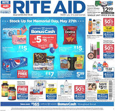Some of the places you can earn include at&t cell service, participating supermarkets, mobil and exxon station, macy's, rite aid, and more. Rite Aid Current Weekly Ad 05 19 05 25 2019 Frequent Ads Com