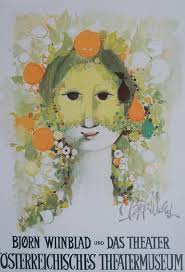 1982 Wiinblad Exhibition Poster Austria