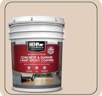 BEHR PREMIUM 5 gal. #N240-2 Adobe Sand Self-Priming 1-Part Epoxy Satin Interior/Exterior Concrete and Garage Floor Paint 90005