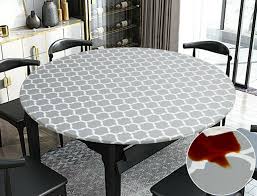 Newchic offer quality fitted vinyl tablecloths at wholesale prices. Fitted Vinyl Tablecloth Fits 52 To 60 Inch Tables Gray Granite For Sale Online Ebay