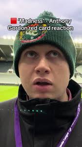 Joe Buck Reacts to Anthony Gordon's Red Card Incident