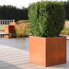 Made of a durable corten steel base which develops a rich patina finish over time, the cube planter is ideal for the home, commercial spaces and the outdoors. Buy Square Corten Steel Cube Planters The Worm That Turned Revitalising Your Outdoor Space